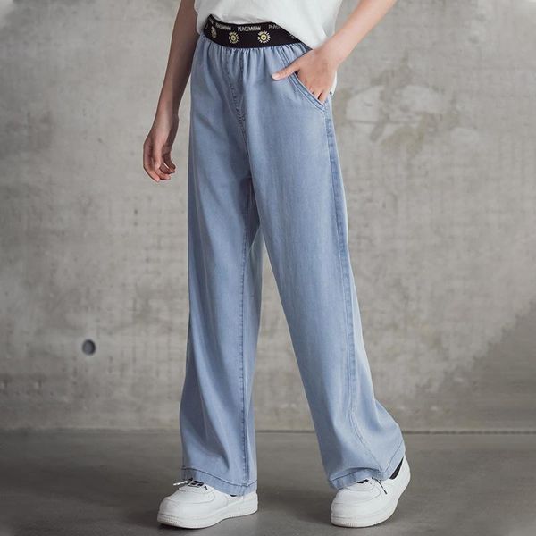 loose jeans for teenage girls 2021 summer autumn elastic daisy embroidery casual denim pants children vintage wide leg leggings, Blue
loose jeans for teenage girls 2021 summer autumn elastic daisy embroidery casual denim pants children vintage wide leg leggings, Blue