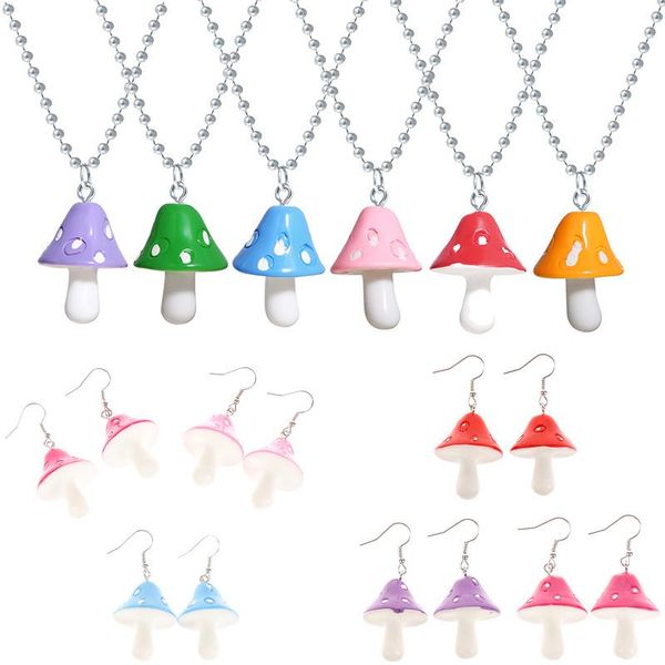 chains cute mushroom pendants necklaces ball link chain shape pendant earrings female jewelry party, Silver
chains cute mushroom pendants necklaces ball link chain shape pendant earrings female jewelry party, Silver
