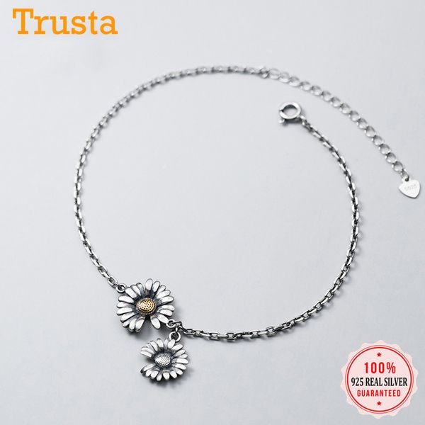 trustdavis authentic 925 sterling thai silver fashion daisy flower anklets for women wedding party birthday s925 jewelry ds1153, Red;blue
trustdavis authentic 925 sterling thai silver fashion daisy flower anklets for women wedding party birthday s925 jewelry ds1153, Red;blue