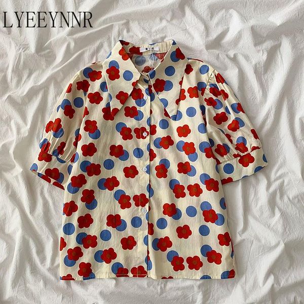 women's blouses & shirts lyeeynnr woman 2021 summer korean floral printing lazy wind blouse casual loose short sleeves versatile female, White
women's blouses & shirts lyeeynnr woman 2021 summer korean floral printing lazy wind blouse casual loose short sleeves versatile female, White