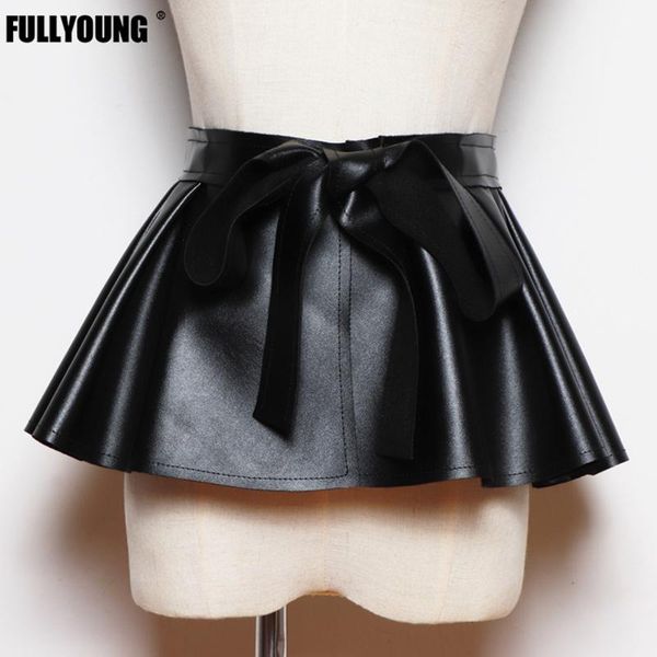 belts 2021 gothic style black fashion skirt flounced pu leather bow wide belt decorated personality women wild female be, Black;brown
belts 2021 gothic style black fashion skirt flounced pu leather bow wide belt decorated personality women wild female be, Black;brown