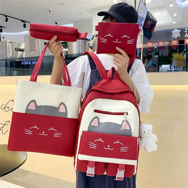 school bags 4 piece set cute girl fashion canvas woman backpack kawaii primary student scoolbag casual teen book bagpack 2021
school bags 4 piece set cute girl fashion canvas woman backpack kawaii primary student scoolbag casual teen book bagpack 2021