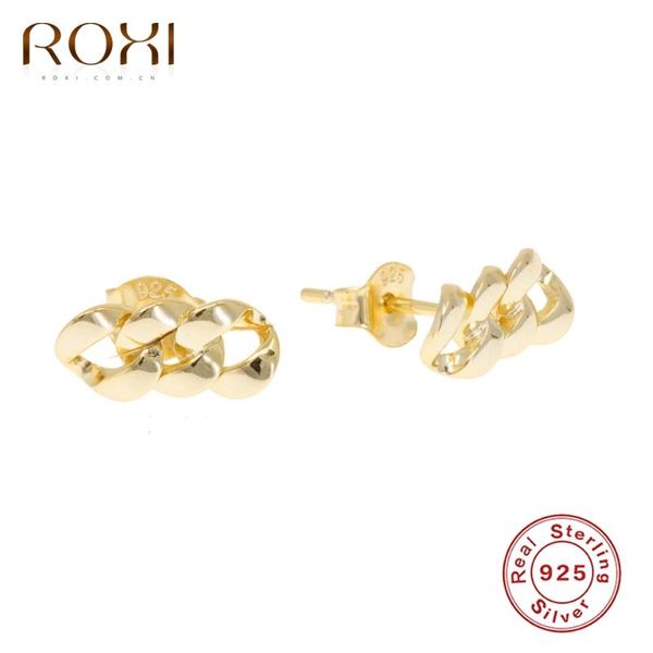 glossy chain stud earrings for women men jewelry unusual earring piercing solid 925 sterling silver small orecchini, Golden;silver
glossy chain stud earrings for women men jewelry unusual earring piercing solid 925 sterling silver small orecchini, Golden;silver
