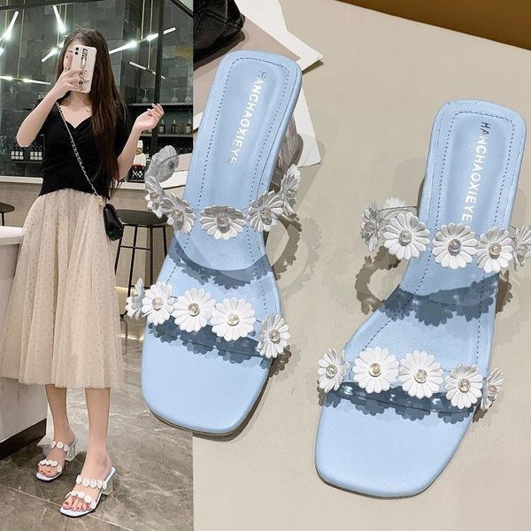 slippers high-heeled sandals summer 2021 outside chrysanthemum fairy wind modern fashion square heel high (5cm-8cm), Black
slippers high-heeled sandals summer 2021 outside chrysanthemum fairy wind modern fashion square heel high (5cm-8cm), Black