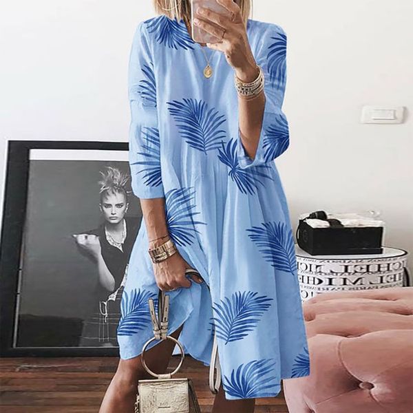 neck 2020 summer round new women's printed chiffon swing large size long dress, White;black
neck 2020 summer round new women's printed chiffon swing large size long dress, White;black