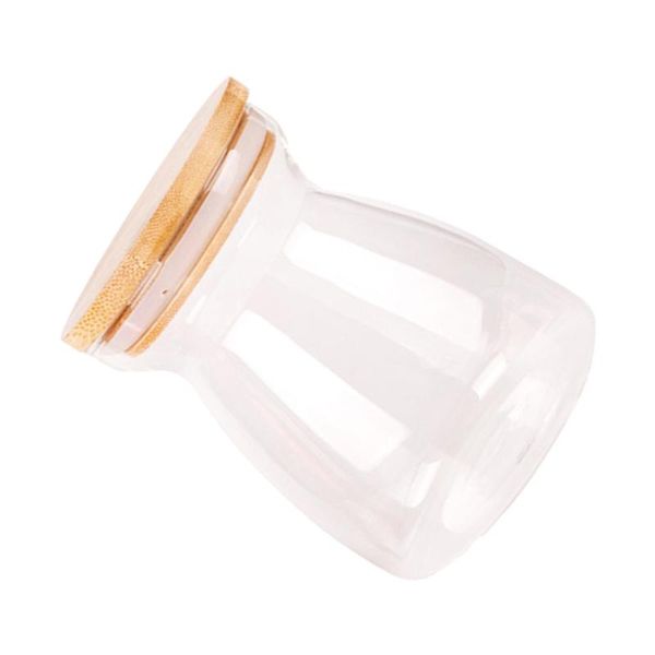 1pc 700ml transparent t-shaped storage jar creative high borosilicate glass sealing bottle (bamboo cover) kitchen & organization
1pc 700ml transparent t-shaped storage jar creative high borosilicate glass sealing bottle (bamboo cover) kitchen & organization