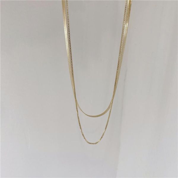 chokers trendy titanium steel hip hop simple short choker necklace double snake bone chain non-fading, Golden;silver
chokers trendy titanium steel hip hop simple short choker necklace double snake bone chain non-fading, Golden;silver