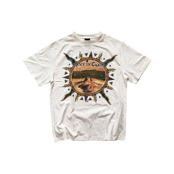 vintage high street classic wash rock band jerry's sun god short sleeve ins loose trend t-shirt trnr, White;black
vintage high street classic wash rock band jerry's sun god short sleeve ins loose trend t-shirt trnr, White;black