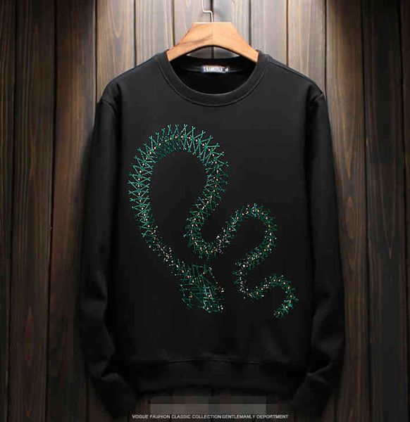 men's hoodies & sweatshirts men in a hoodie design coat diamonds streatwear autumn pullover male asian size hip hop, Black
men's hoodies & sweatshirts men in a hoodie design coat diamonds streatwear autumn pullover male asian size hip hop, Black