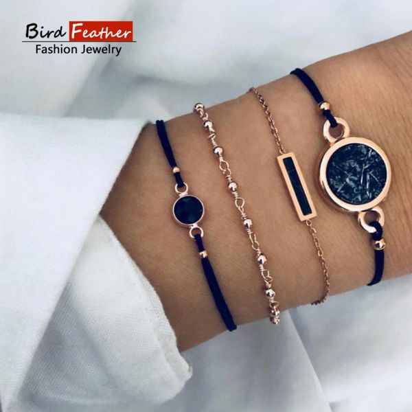 link, chain gold color bohemian handmade weave black rope stone bracelet sets women 2021 bracelets retro jewelry accessories
link, chain gold color bohemian handmade weave black rope stone bracelet sets women 2021 bracelets retro jewelry accessories