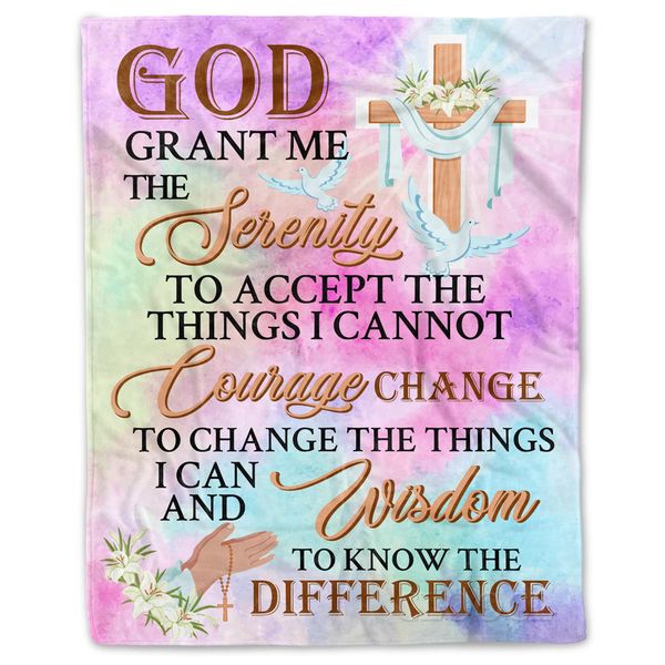 cloocl christian flannel blankets 3d graphic god grant me the serenity blanket keep warm plush quilts for beds car sofa
cloocl christian flannel blankets 3d graphic god grant me the serenity blanket keep warm plush quilts for beds car sofa