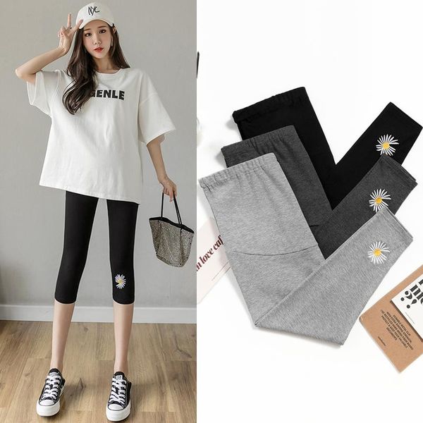 summer 95 cotton maternity leggings fashion embroidery daisy solid color 3/4 capri pants clothes pregnant 215 bottoms, White
summer 95 cotton maternity leggings fashion embroidery daisy solid color 3/4 capri pants clothes pregnant 215 bottoms, White