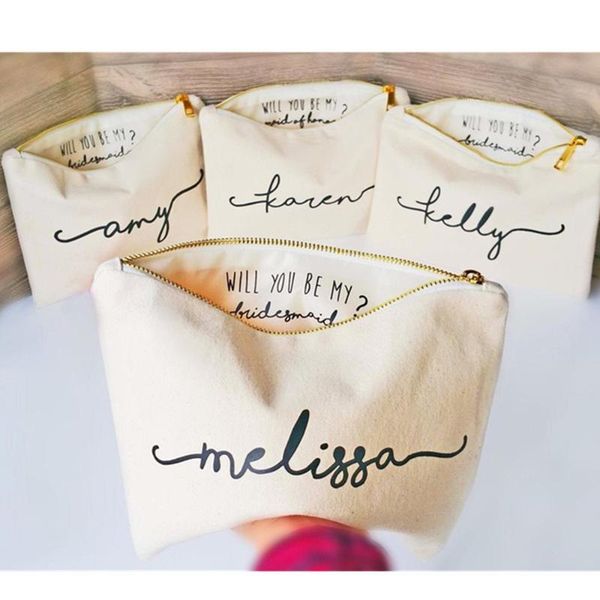 personalized bridesmaid gift, will you be my makeup bag inside message bridal shower gift maid of honor bags storage
personalized bridesmaid gift, will you be my makeup bag inside message bridal shower gift maid of honor bags storage