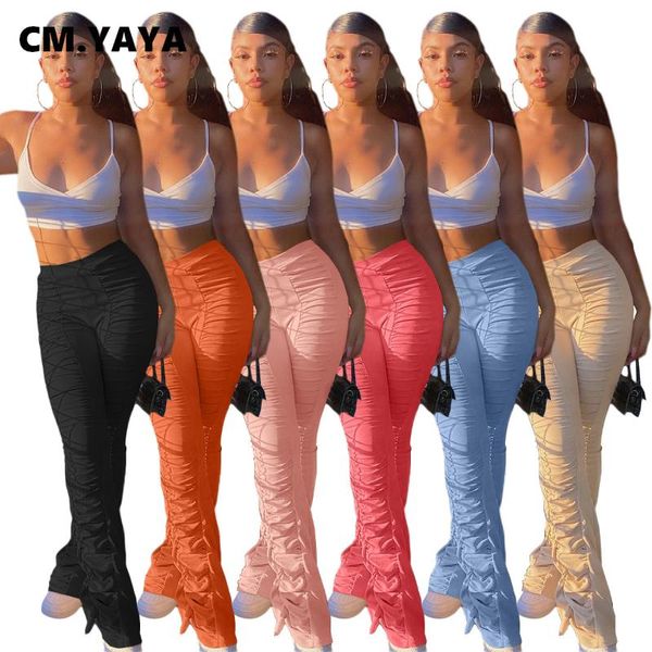 women's pants & capris cm. autumn solid streetwear stacked women flare high waist slit bell-bottoms ruched trousers draped jogger sweat, Black;white
women's pants & capris cm. autumn solid streetwear stacked women flare high waist slit bell-bottoms ruched trousers draped jogger sweat, Black;white