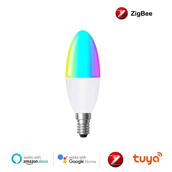 smart home control tuya 5w zigbee 3.0 candle light bulb, e14 led lamp dimmable work with smartthings echo alexa assistant voice
smart home control tuya 5w zigbee 3.0 candle light bulb, e14 led lamp dimmable work with smartthings echo alexa assistant voice