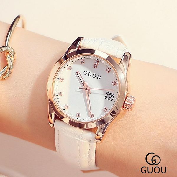wristwatches 2021 stylish women dress watch guou ladies brand leather watchband quartz clock zegarek damski, Slivery;brown
wristwatches 2021 stylish women dress watch guou ladies brand leather watchband quartz clock zegarek damski, Slivery;brown