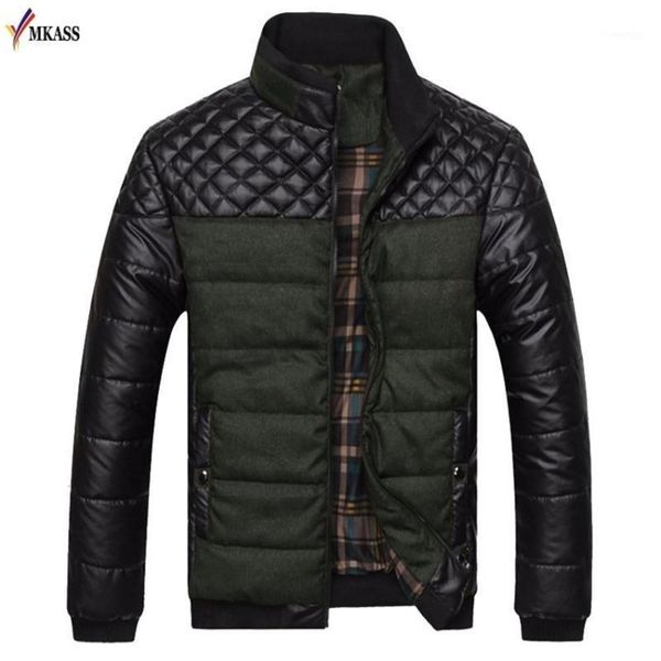 down & brand men's and coats 4xl pu patchwork designer jackets outerwear winter men parkas male clothing1 4ql7, Black
down & brand men's and coats 4xl pu patchwork designer jackets outerwear winter men parkas male clothing1 4ql7, Black