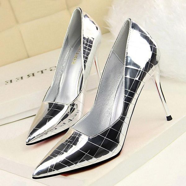 dress shoes fashion women pumps patent leather high heels stiletto wedding plus size 41 42 43, Black
dress shoes fashion women pumps patent leather high heels stiletto wedding plus size 41 42 43, Black