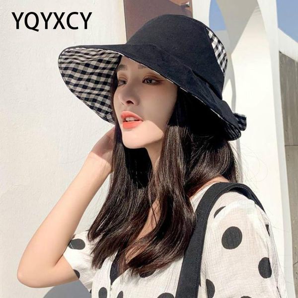 bucket hat women summer spring sunshade fisherman cap fashion sunscreen bow plaid uv protection sun female korean wide brim hats, Blue;gray
bucket hat women summer spring sunshade fisherman cap fashion sunscreen bow plaid uv protection sun female korean wide brim hats, Blue;gray