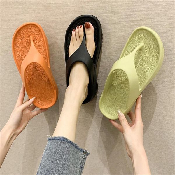 slippers thick sole flip flops eva comfortable women's outdoor fashion slides couple beach shoes, Black
slippers thick sole flip flops eva comfortable women's outdoor fashion slides couple beach shoes, Black