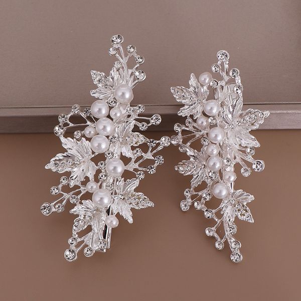 2 pcs/set handmade silver color pearl rhinestones leaf wedding hair clip barrettes bridal headpiece hair accessories hair clipsdio chan cont, Golden;white
2 pcs/set handmade silver color pearl rhinestones leaf wedding hair clip barrettes bridal headpiece hair accessories hair clipsdio chan cont, Golden;white