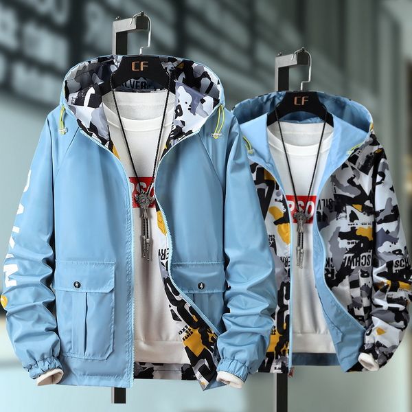 fashion jacket for men's double-sided wear spring and autumn korean tooling youth casual hooded, Black;brown
fashion jacket for men's double-sided wear spring and autumn korean tooling youth casual hooded, Black;brown
