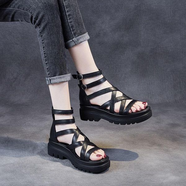 sandals 2 colors lace-up roman female bag soft sole thick bottom all-match casual wedge open toe white black
sandals 2 colors lace-up roman female bag soft sole thick bottom all-match casual wedge open toe white black