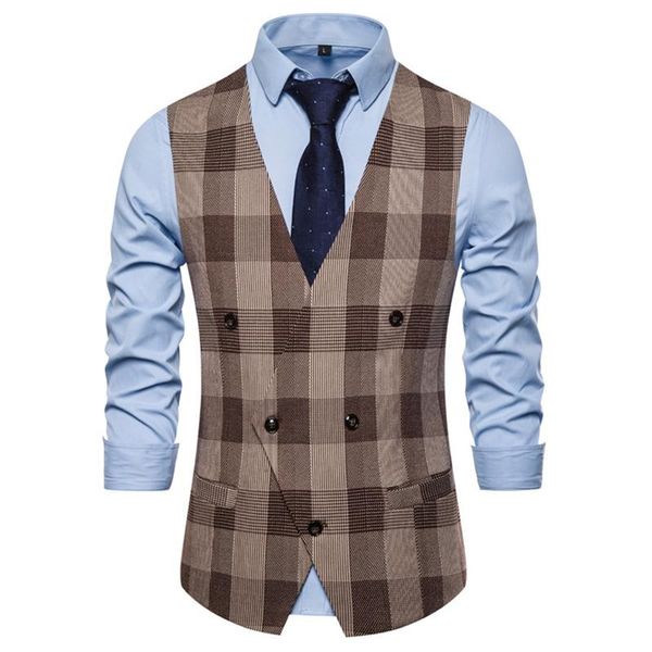 men's vests men suit vest vintage casual plaid single breasted mens waistcoat slim fit party wedding dress gilet homme, Black;white
men's vests men suit vest vintage casual plaid single breasted mens waistcoat slim fit party wedding dress gilet homme, Black;white