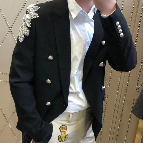 az0301fashion men's coats & jackets 2021 runway luxury european design party style clothing, Black;brown
az0301fashion men's coats & jackets 2021 runway luxury european design party style clothing, Black;brown