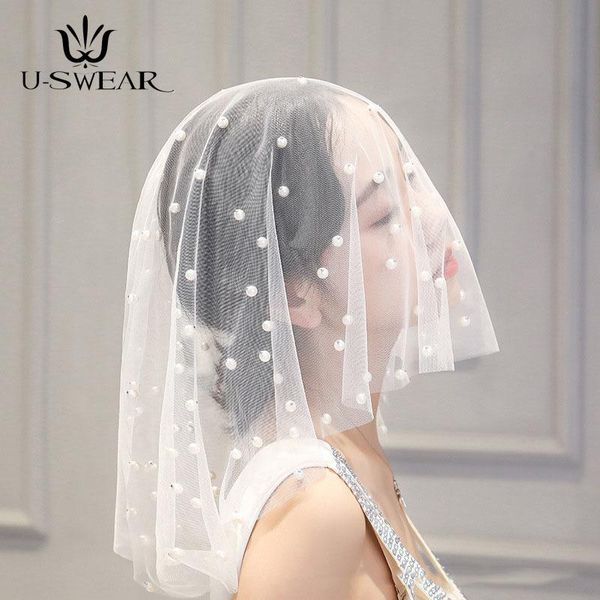 bridal veils retro travel single layer short pearl covering veil bride velo de novia wedding accessorie, Black
bridal veils retro travel single layer short pearl covering veil bride velo de novia wedding accessorie, Black