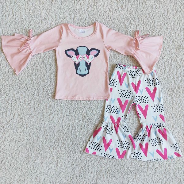 wholesale kids clothing girl bell sets fashion cow print valentine's day love heart toddler baby girls clothes boutique milk silk child, White
wholesale kids clothing girl bell sets fashion cow print valentine's day love heart toddler baby girls clothes boutique milk silk child, White