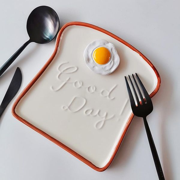 dishes & plates multifunctional breakfast plate creative ceramic toast bread salad dessert fruit snack tray household kitchen tableware
dishes & plates multifunctional breakfast plate creative ceramic toast bread salad dessert fruit snack tray household kitchen tableware