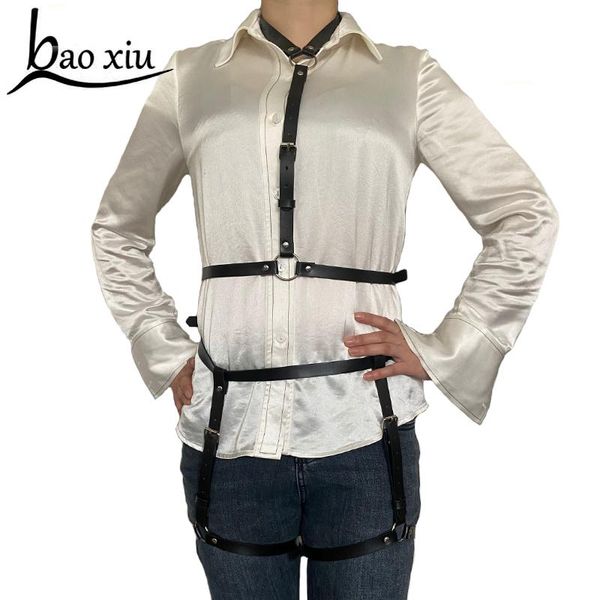 belts women harness body garters bondage belt punk strap waist to leg adjustable corset sensual suspenders sets, Black;brown
belts women harness body garters bondage belt punk strap waist to leg adjustable corset sensual suspenders sets, Black;brown