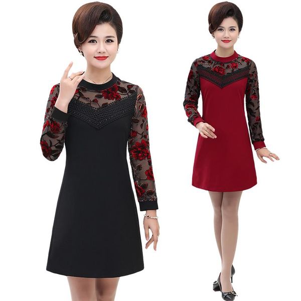 casual dresses 5xl plus size dress fashion women elegant sweet lace party slim spring autumn mother vestidos red black, Black;gray
casual dresses 5xl plus size dress fashion women elegant sweet lace party slim spring autumn mother vestidos red black, Black;gray