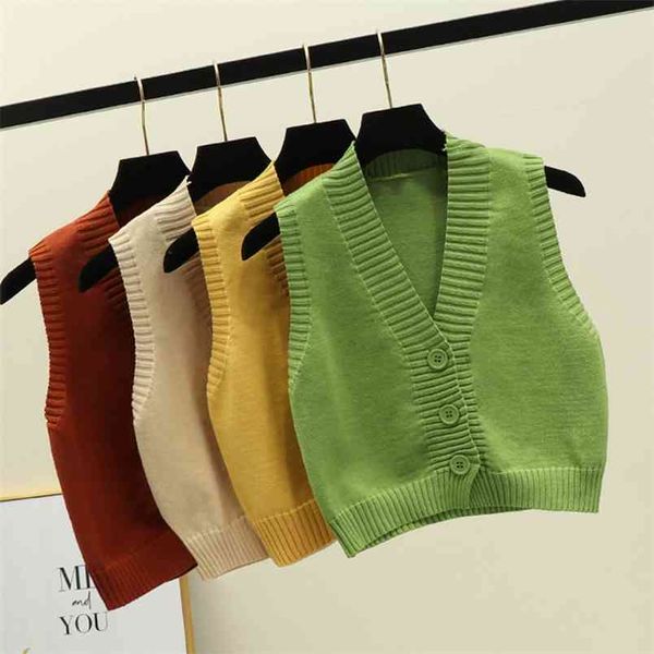 women's sleeveless cardigan vest spring autumn loose short v-neck coat female korean womens s gd351 210506, Black;white
women's sleeveless cardigan vest spring autumn loose short v-neck coat female korean womens s gd351 210506, Black;white