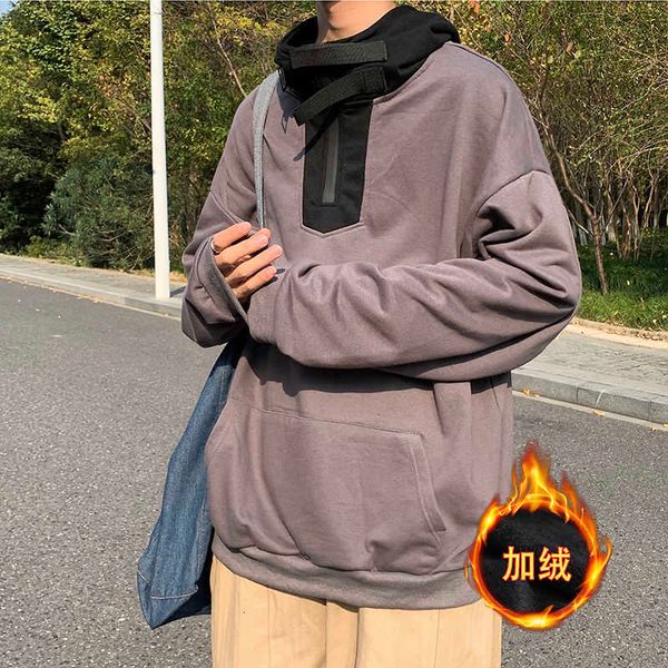 men's t-shirts winter plus velvet padded hoodies warm fashion casual hooded sweatshirt men streetwear hip-hop korean pullover hood, White;black
men's t-shirts winter plus velvet padded hoodies warm fashion casual hooded sweatshirt men streetwear hip-hop korean pullover hood, White;black