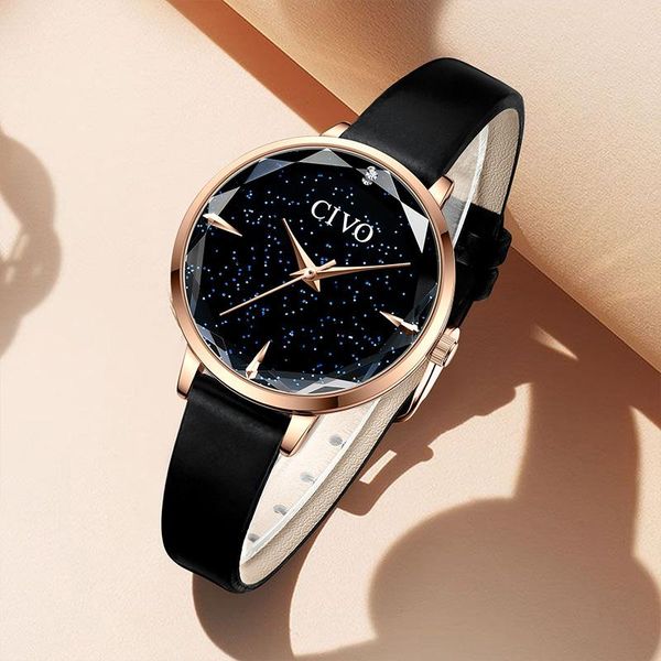 women watches ladies black leather watch waterproof luxury fashion elegant woman analogue quartz wrist 8122 wristwatches, Slivery;brown
women watches ladies black leather watch waterproof luxury fashion elegant woman analogue quartz wrist 8122 wristwatches, Slivery;brown