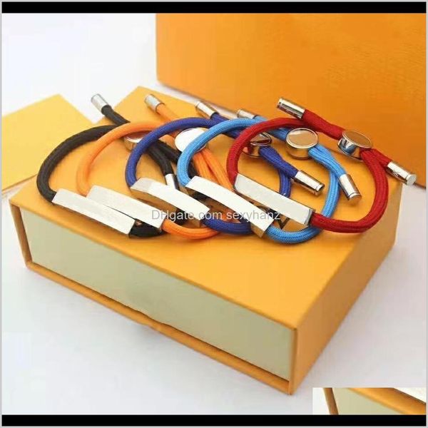 charm drop delivery 2021 fashion bracelets for man woman adjustable bracelet jewelry 5 color with box uvaen, Golden;silver
charm drop delivery 2021 fashion bracelets for man woman adjustable bracelet jewelry 5 color with box uvaen, Golden;silver