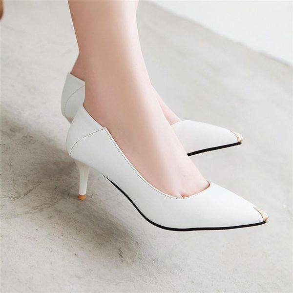 dress shoes lasyarrow 2021 big size 48 women pumps pu pointed toe single metal decoration stiletto high heels party woman, Black
dress shoes lasyarrow 2021 big size 48 women pumps pu pointed toe single metal decoration stiletto high heels party woman, Black