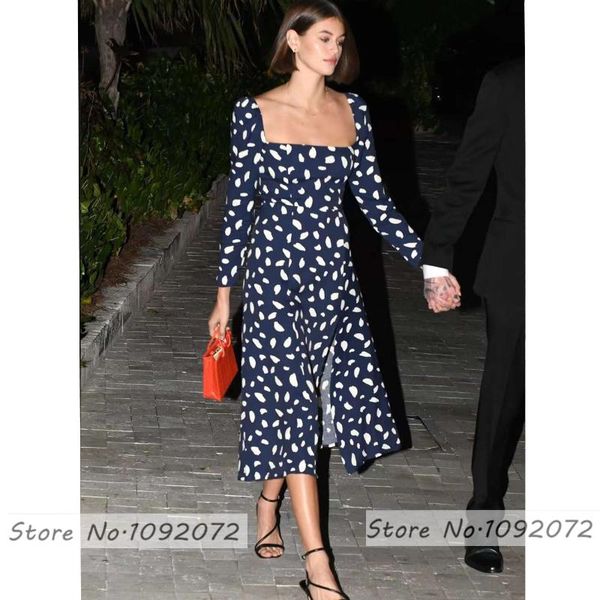 casual dresses women square neckline high slit splaller print ref sigmund dress, Black;gray
casual dresses women square neckline high slit splaller print ref sigmund dress, Black;gray