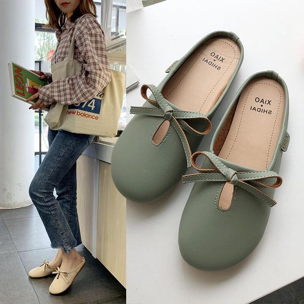 slippers baotou half women's outer wear 2021 spring and summer all-match lazy round head fashion sandals, Black
slippers baotou half women's outer wear 2021 spring and summer all-match lazy round head fashion sandals, Black