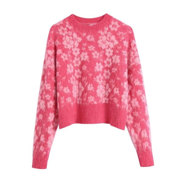 women's sweaters women flower jacquard knitted short sweater female o neck long sleeve pullover casual lady loose sw1321, White;black
women's sweaters women flower jacquard knitted short sweater female o neck long sleeve pullover casual lady loose sw1321, White;black