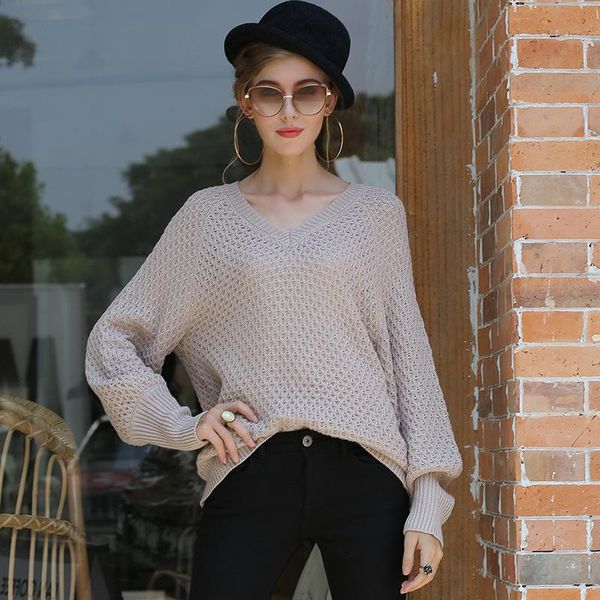 women's sweaters long sleeve sweater v-neck splicing decorative casual daily loose autumn and winter, White;black
women's sweaters long sleeve sweater v-neck splicing decorative casual daily loose autumn and winter, White;black