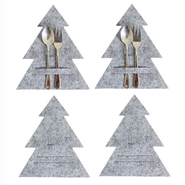 party decoration 4pcs gray christmas tree tableware knifes forks bag holder cutlery pouch pocket cover for xmas decor
party decoration 4pcs gray christmas tree tableware knifes forks bag holder cutlery pouch pocket cover for xmas decor