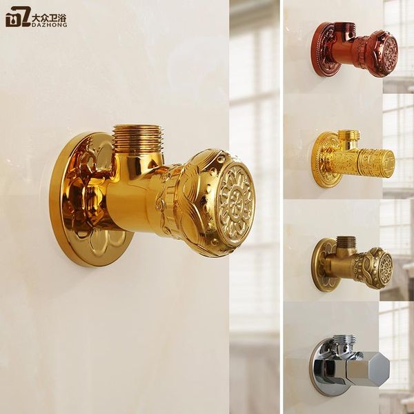 bath accessory set antique full copper thick water heater angle valve golden cold and universal stop
bath accessory set antique full copper thick water heater angle valve golden cold and universal stop