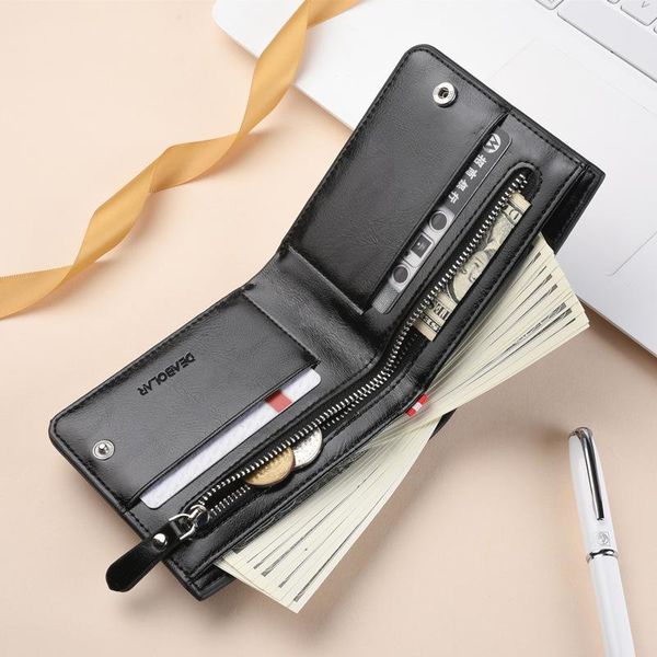wallets fashion luxury leather brand bilfold men wallet with coin bag zipper small money purses dollar slim purse clip, Red;black
wallets fashion luxury leather brand bilfold men wallet with coin bag zipper small money purses dollar slim purse clip, Red;black