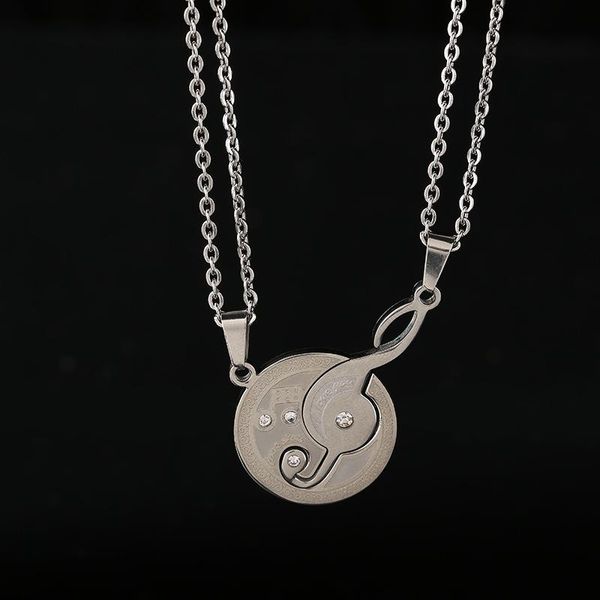 pendant necklaces korean version of titanium steel couple necklace for men and women simple style love note puzzle diamond lettering, Silver
pendant necklaces korean version of titanium steel couple necklace for men and women simple style love note puzzle diamond lettering, Silver