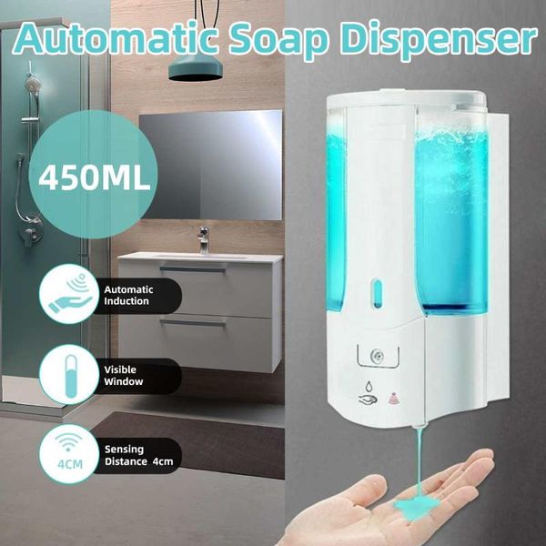 450ml wall mounted automatic soap dispenser infrared induction smart liquid for kitchen bathroom home
450ml wall mounted automatic soap dispenser infrared induction smart liquid for kitchen bathroom home