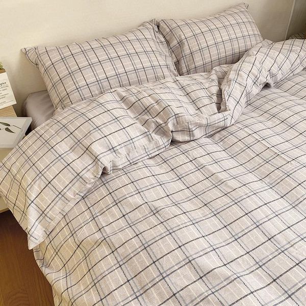 bedding sets nordic cotton four piece set of simple lattice sheet quilt cover student dormitory three
bedding sets nordic cotton four piece set of simple lattice sheet quilt cover student dormitory three