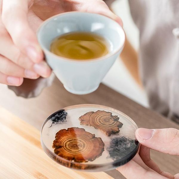 mats & pads 1pc pine filling resin cup pad round rectanglar coasters tea coffee home table decoration heat resistant placemats
mats & pads 1pc pine filling resin cup pad round rectanglar coasters tea coffee home table decoration heat resistant placemats